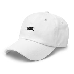 Mom White Cap - Perfect for Fashionable Mothers