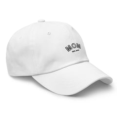 Comfort Fit Mom White Hat - Stylish Protection from Sun and Wind
