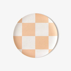 Pink Check 8" Side Plate (Single or Set of 4)