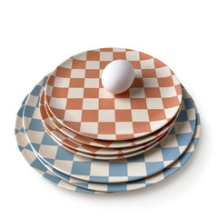 Coco Check 8" Side Plate (Single or Set of 4)