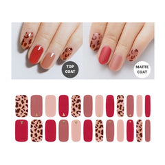 Premium Gel Nail Sticker - Leopard Line (6 Design)